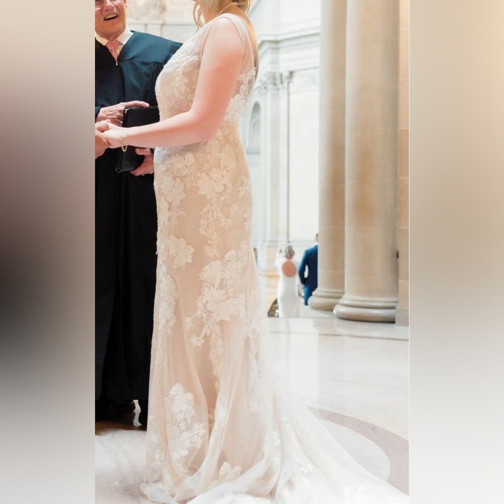 MELISSA SWEET TRUMPET STYLE WEDDING DRESS - Picture 3 of 4